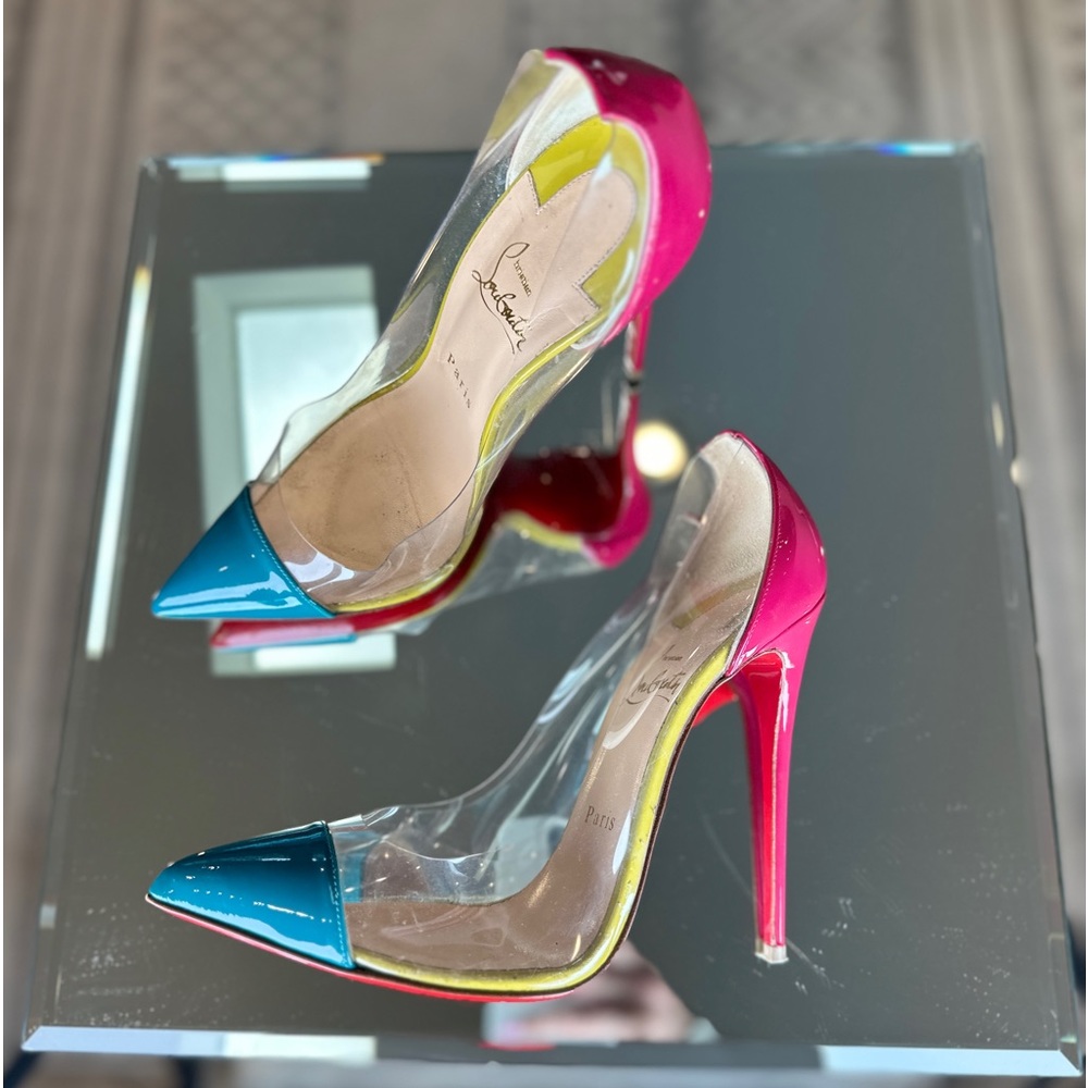 Christian Louboutin Patent Leather Tri color Size 39 - Picture 2 of 14